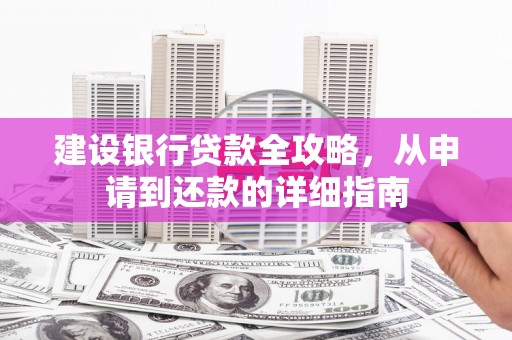 忻府建设银行贷款全攻略，从申请到还款的详细指南