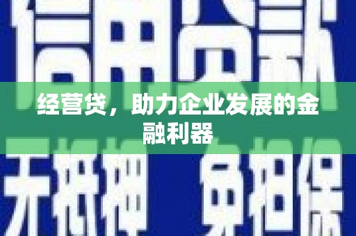 忻府经营贷，助力企业发展的金融利器
