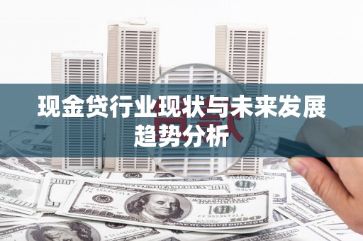 忻府现金贷行业现状与未来发展趋势分析