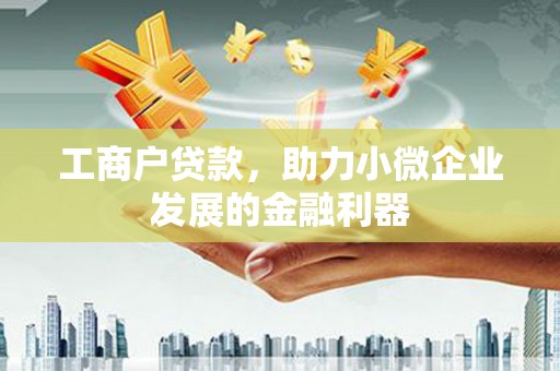 忻府工商户贷款，助力小微企业发展的金融利器