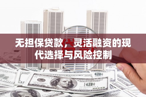 忻府无担保贷款，灵活融资的现代选择与风险控制