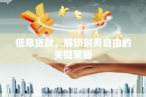 忻府低息贷款，解锁财务自由的关键策略