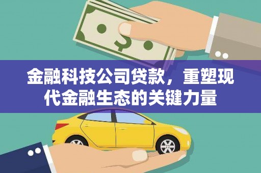 忻府金融科技公司贷款，重塑现代金融生态的关键力量