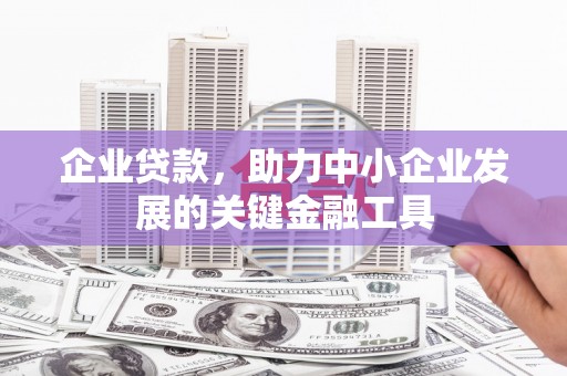 忻府企业贷款，助力中小企业发展的关键金融工具