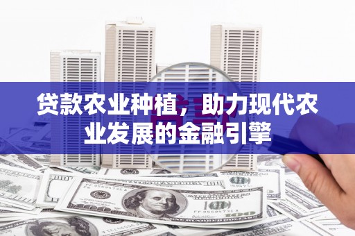 忻府贷款农业种植，助力现代农业发展的金融引擎