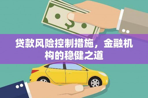 忻府贷款风险控制措施，金融机构的稳健之道