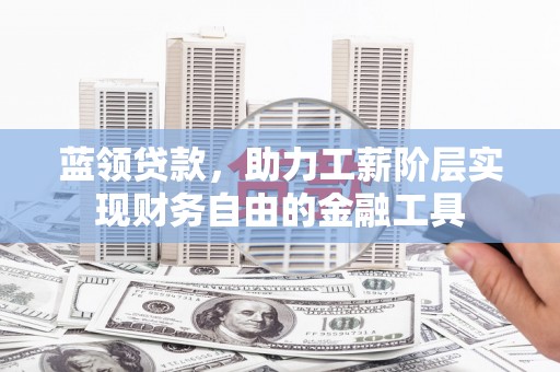 忻府蓝领贷款，助力工薪阶层实现财务自由的金融工具